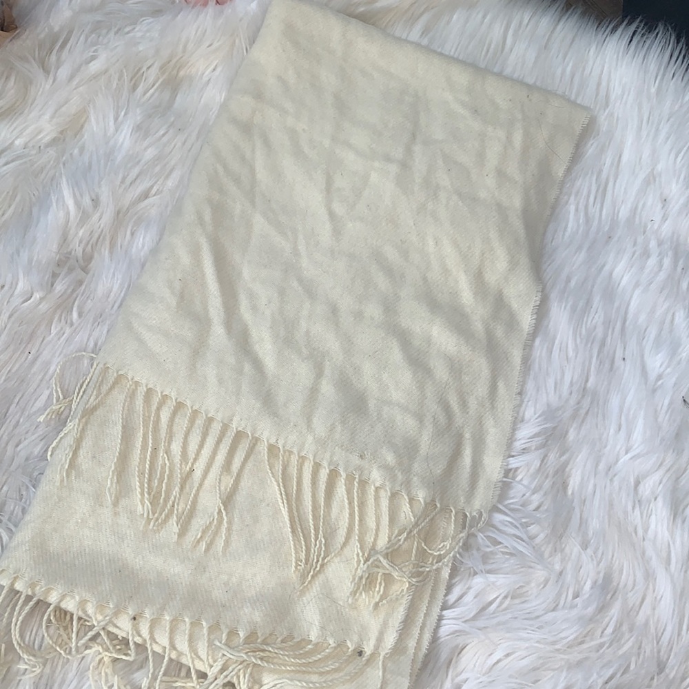 Soft off white cream scarf